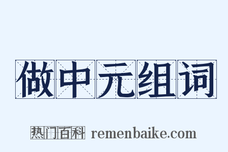 做中元组词是什么意思的图片